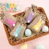 Gift Wrap 24PCS Easter Linen Bag Organizer Ties Party Cute Candy Cookie Wrappers Kids Birthday S