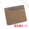 Marque de luxe Mini designer Wallet New Men's Short Gold Stamping Embossing Frosted Three Fold Bag Loose Leaf Wallet mans portefeuilles en cuir véritable