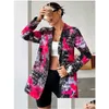 Ternos femininos Blazers 2023 Feminino 28 Cores Blazer Moda Sem Posicionamento Estampado Feminino Casual Pequeno Terno Jaqueta Trend Wear Drop Dhtqe