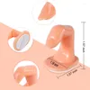 Unhas postiças profissional prática de arte de unhas dedo plástico macio treinamento dedos falsos com design salão de manicure ferramenta de exibição de decoração