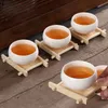 Creative Pad Teacup Wood Heat Isolation Mug Coasters Chinese Style Plastic Melamine Tea Tray Eco-vänliga vattenflaskbrickor Th0488 S