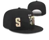 Snapbacks Hats Designer Baseball Hat All Team Logo broderi platt fotboll basket justerbar mössa mesh beanies monterad hatt utomhus sport mössa med original tagg