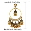 Orecchini pendenti Vintage Etnico Donna Argento Colore Gypsy Rotondo Boho Gioielli Donna Retro Campana Nappa Jhumka 2023