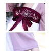 エスニック服ハンフーガールチャイニーズスタイルの子供用服ベビータングスーツリトルコスチューム甘くて素敵な紫色のイブニングドレス2023