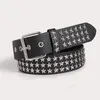 Bälten Fashion Girl Women Waist Belt med Studded Decors Casual Jeans Midjeband