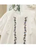 Женские блузки Lamtrip Сладкое зеркало цветы вышивая оборки Kawaii с коротким рукавом с коротким рукавом блуз