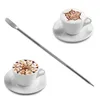 2 pezzi in acciaio inox caffè arte aghi penna barista strumento per cappuccino latte espresso decorazione caffè arte aghi, accessori per caffè