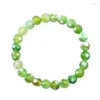 Brin Perlé Brins 8mm Naturel Jaune Feu Agates Perles Bracelets Hommes Méditation Énergie Élastique Corde Femmes Prière Bijoux Yoga Bracelet