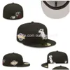 Casquettes de balle Chapeaux ajustés Snapbacks Chapeau de football réglable Toute l'équipe Sports de plein air plats Broderie Coton Fermé Bonnets de pêcheur DHA2M