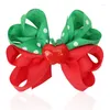 Hair Accessories 22 Pcs/lot Grosgrain Ribbon Bow Clips Icecream Strawberry Apple Kids Girls