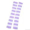 Frauen Socken Japanische Bunte Gestreifte Gothic Punk Rippen Stricken Knie Hohe Lange Lolita Student Schlank Jy21 21 Dropship