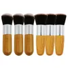 Professionell Bambu Foundation Brush Powder Concealer Blush Liquid Foundation Blush Angled Flat Top Base Liquid Cosmetics New FY5572 JN24