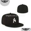 Ball Caps Est Athletic Fitted Hats Snapbacks Hat Adjustable Football All Team Logo Sports Embroidery Cotton Closed Fisherman Beanies Dhsqz