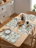 テーブルマット竹の中国スタイルのミニマリストプレースマットダイニングテーブルウェアキッチン料理マットパッド4/6PCSホームデコレーション