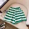 Women's Tracksuits Green Women's Two-piece Sets Navy Collar Short Sleeve Striped T Shirt Shorts Tracksuit Summer Casual