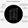 Meter PM2.5 TVOC CO2 HCHO Temperature Humidity AQI Detector Air Quality Monitor Sensor Analyzer