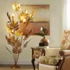 Floor Lamps French Country Palm Leaf Bedroom Living Room Lamp Restaurant B&B El Sofa Decoration