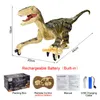 Realistic Remote Control Dinosaur Electric Simulation Sound Light Walking Dinosaur Model for Boy Education Rc Animal Toy Gift