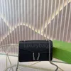 Franse beroemde merk handtas luxe designer tas flip Messenger tas ketting tas handtas gesp vierkante portemonnee dames effen kleur gesp mode kaart pakket.