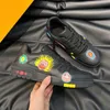 Mode Casual Schoenen Mannen Trainer Runners Sneakers Italië Luxe Lage Tops Elastische Band Rubber Graffiti Leer Designer Antislip Fitness Sportschoenen Doos EU 38-45