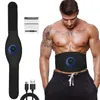 Tragbare schlanke Ausrüstung EMS Elektrischer Bauchtrainer Bauchweggürtel Muskelstimulator Toner Vibration Körper Fitness Massagegerät Abnehmen Unisex 230621