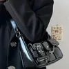 Вечерние сумки Spicy Girls Leisure Little Crowd Port Style High Shout Motorcycle Skeard Bag Multi Pocket Underarm Messenger