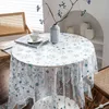 Table Cloth Lace Tablecloth Exquisite Flower Dining Cloths Home Embroidery Cover Wedding Party Candlelight Decoration