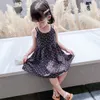 여자 드레스 여름 세련된 매달려 스트랩 쉬폰 조각 얇은 해변 치마 어린이 공주 치마 gc2189