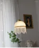 Lampy wiszące francuskie szklane żyrandol z frędzl