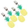 Bordduk 4 PCS Portable Picnic Tracloth Clip Pendants Metal 8x2.5x1cm Fästvikter Bedårande grönt rostfritt stål camping