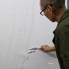 絵画現代の手描きの抽象的な白い線の絵画キャンバスの大きな寝室の装飾230621