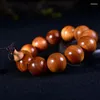 Strand JoursNeige Boutique Bracciali con materiale di invecchiamento Thuja Bracciale con perline vintage 20mm Royal Wood ad alta densità di olio