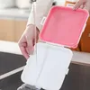 Ensembles de vaisselle Sandwich pain conservation boîte de rangement Silicone Portable à emporter Bento peut être chauffé et scellé