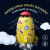 Gry nowatorskie Space Rocket zraszacze na zewnątrz Rakieta Woda Podnośnik Trzasknik Rotacyjny Latający Woda Lawn Water Spray Toys For Kids Prezent 230621