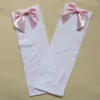 Skarpetki dla kobiet seksowne damskie Pink Bow Bet Stay Up High Silk Stockings Wąż.