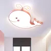 Luzes de teto Moderno Lovely Splash Criativo Baleia Animal Modelo Lâmpada LED Meninos Meninas Quarto Educação Infantil Decoração Luminárias