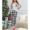 Damen-Leggings, Damen-Pyjama-Anzug, Jog-Kleidung, waschbar, langärmelig, Set für Damen, Herbst, entspannend, warm halten