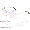 Sunglasses Star For Women Rimless Y2k 90s Colorful Shaped Glasses Trendy Cute Party