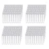 Storage Bottles A06I 400Pcs Clear Plastic Test Tubes With White Screw Caps Sample Containers Push 12X75mm