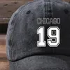 Beanies Печать Chicago19 Помываемая бейсболка для женщин на открытом воздухе регулируемая шляпа в стиле.