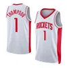 Maillots de basket-ball Amen Thompson S-XXL 2023 Draft blanc rouge hommes femmes maillot de ville pour enfants