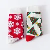 Women Socks Christmas Red Snowflake Alphabet Letters Stick Strump Tree Pendant Decorations For Home Xmas Gift