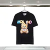 Damesblouses Shirts designer dames moschino tshirt zomer Italiaanse luxe merken nieuwe tees cartoon beer losse katoen ronde hals 24031811