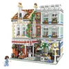 M Menbis 3000+PCS City Mini Store Shop Building Block Toys Micro Size Bricks Model Tekniska julklappar för barn vuxen