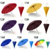 Longue poignée droite parapluies semi-automatiques couleur unie pluvieux ensoleillé fort coupe-vent grand parapluie multi couleurs hommes femmes TH0383