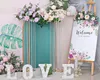 grand or argent support de fleurs centres de mariage centres de table en cristal pour piliers de décoration de table de mariage
