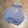 Mens Hoodies Külot Sweatshirts Çelik Yazı Hoodie Designer Baskılı Sıradan Gevşek Gevşek Hooded Polar Giyim Yüksek Sokak Pamuk T264C