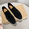 Loafers dames platte schoenen ontwerper luxe vrijetijdsschoenen heren sportschoenen LP merklogo Mocasines comfortabele wandelschoenen