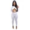 Women'S Two Piece Pants Designers Women Clothes 2021 Solid Color Sexy Cross Cut Sports Suit Drop Delivery Apparel Womens Clothing Set Dhkyc