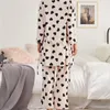 Women's Sleepwear Women's Pajamas Set With Hearts Three Piece Nightgown Ice Silk Camisole Backless Sexy Lace V-neck Long Ladies